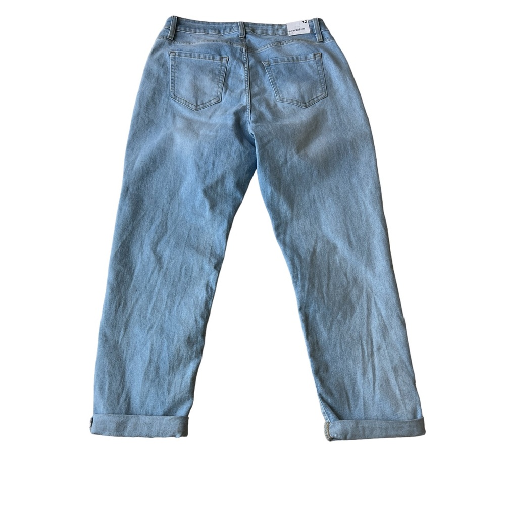 FOREVER 21+ Denim Boyfriend Jean Women’s Size 12 New With Tags Distressed - Picture 2 of 9